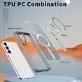 thumbnail image 4 of Magnetic Case for Samsung Galaxy S25 FE Upgraded Stand Cover, Heat Dissipation Design, Magnetic Support Wireless Charging, Military Grade Drop Protection for Samsung Galaxy S25 FE Case, Gray, 4 of 7