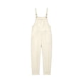 thumbnail image 4 of Fnooota Women's Overalls with Pockets, Adjustable Straps Loose Fit Casual Cotton Linen Summer Jumpsuits White Size S, 4 of 7