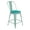 Mint Green/Mint Green, variant on Flash Furniture Commercial Grade Square Poly Resin Wood Seat Curved Back Counter Height Stool, Black