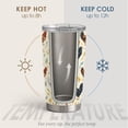 thumbnail image 5 of Chicken Tumbler 20oz with Lid Unique Hand-Drawn Botanical Travel Cup, 5 of 7