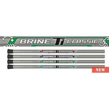 New Brine Classic Silver/Red Titanium Men's Lacrosse Shaft Defense