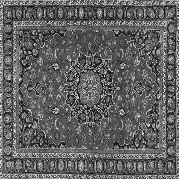 Ahgly Company Indoor Square Persian Gray Traditional Area Rugs, 4' Square