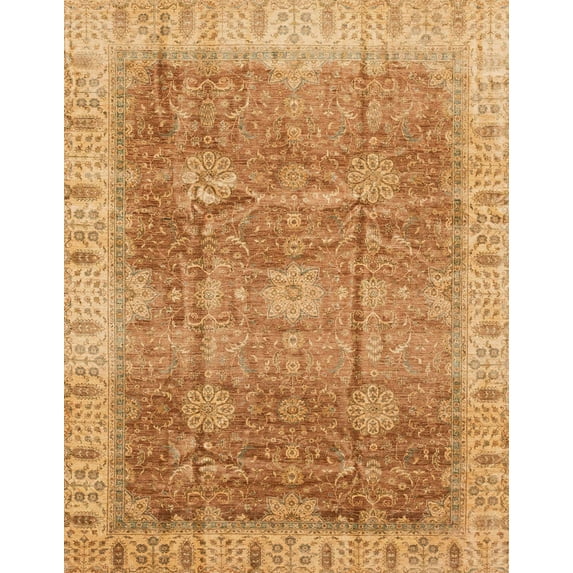 Ahgly Company Machine Washable Indoor Rectangle Abstract Orange Area Rugs, 5' x 8'