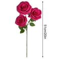 thumbnail image 4 of Gold Artificial Rose 20-Inch, Lifelike Faux Rose Bulk for Home Decor, Silk Flowers for Vase Arrangement Wedding Anniversary Valentine's Day Gift, Elegant Romantic Centerpiece(Triple-Head), 4 of 8