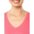 thumbnail image 5 of Athletic Works Women's and Women's Plus Core Active V-Neck T-Shirt, Sizes XS-4X, 5 of 7