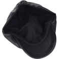 thumbnail image 6 of CoCopeaunts PU Leather Newsboy Cap Solid Octagonal Hat Men Women Detective Hats Retro Flat Caps Unisex Four Seasons Baker Boy Hat, 6 of 7
