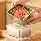 thumbnail image 2 of Caja de acero inoxidable para conservación de alimentos frescos, caja de picnic, caja para preparación de verduras, refrigerador, congelador, caja de almacenamiento para el hogar, lonchera, ensalada,, 2 of 4