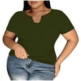 thumbnail image 5 of QNANSPI Sleeveless Shirts for Women, Womens Casual Tops, Women's Plus Size Solid Color Crew Neck Tank with Built In Bra Seamless Home Wear Short Sleeve Top, 5 of 7