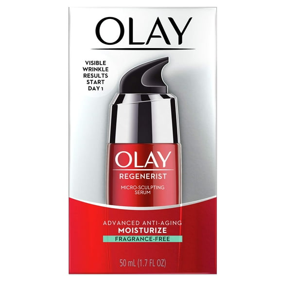 Olay Regenerist Micro-Sculpting Serum, Fragrance Free, Anti-aging Serum 50 mL