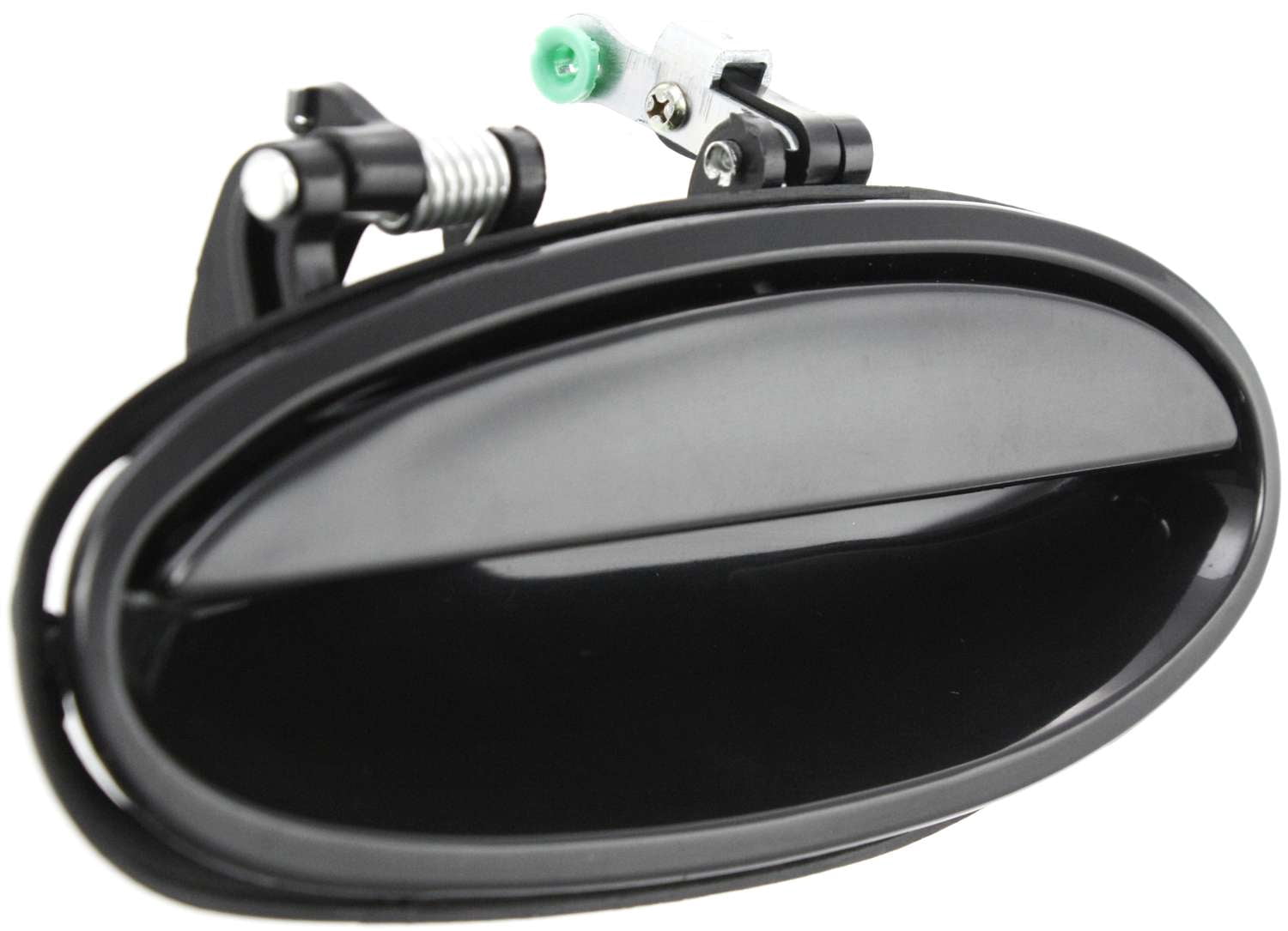 Replacement B491308 Exterior Door Handle Compatible with 2000-2005 Buick LeSabre Pontiac Bonneville Rear, Left Driver Smooth Black