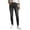 Black, variant on QIYAGBSA Women's Straight Leg Jeans High Waisted Button Fly Five Pocket Denim Casual Everyday Wear (Dark Blue, XL)