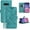 Green, variant on S10 Plus Wallet Case,for Galaxy S10 Plus Case,Card Holder Leather Kick-Stand,S10+ Flip Cases Protector 2023,Wrist Strap,Magnetic Closure,Shockproof Protective Cover for Samsung S10+ Plus (Purple)