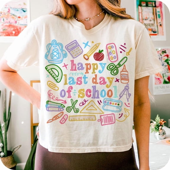 Happy Last Day of School T-shirt, Funny Teacher Appreciation Gift, Summer Vacation Shirt, End of School Year Tee
