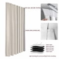 thumbnail image 6 of Grey Striped Blackout Curtains for Bedroom/Living Room, Pinch Pleated Black Out Curtains, Beige Geometric Modern Minimalist Room Darkening Window Drapes with Hooks 2 Panels, 59"x70", 6 of 8