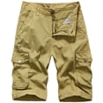 thumbnail image 2 of WXLWZYWL Mens Cargo Shorts 7 Inch Lightweight Breathable Gym Workout Athletic Shorts with Zipper Pockets Cotton Relaxed Fit Outdoor Multi-Pocket Work Casual Shorts, 2 of 6