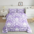 thumbnail image 2 of Erosebridal Bohemian Skull Bedding King Comforter Set,Exotic Style Comforters & Duvets,Gothic Halloween Comforter Sets King Size,Ultra Soft Hippie Room Decorative,Reversible,3pcs, 2 of 8