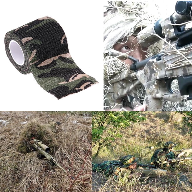 5cm X 4.5m Outdoor Bionic Wrap Hunting Camping Stealth Tape (Camuflaje 3) Tmvgtek Para Estrenar