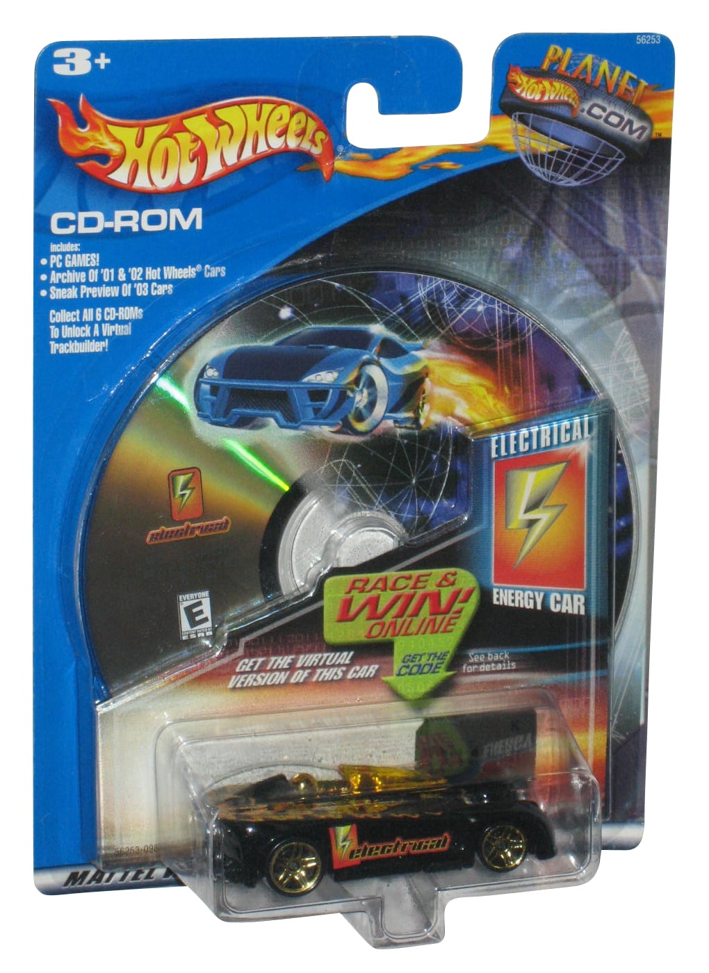 Hot Wheels Electrical Monoposto 2002 Energy Toy Car w/ PC Game CD-Rom - Walmart.com - Walmart.com