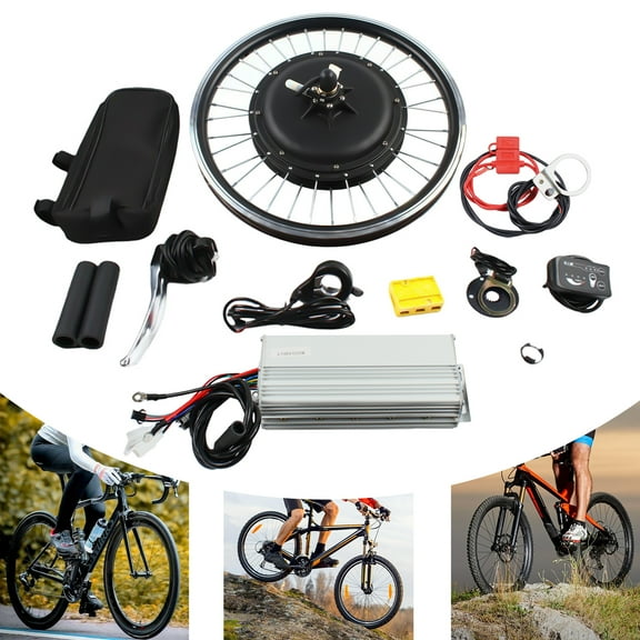 20 Inch e-Bike Electric Rear Wheel Hub Motor Bicycle Conversion Kit 48V 1000W for Mountain, Beach Bikes