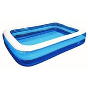 Inflatable Kiddie Pool - Outdoor Inflatable Rectangular Pool - 8 1/2 Feet Long