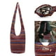 thumbnail image 5 of Lino Hobo Sling Bolsos Monederos Messenger Crossbody Bandolera Bohemio Macrame Bag Zip Hippie Tote Moda para Keys Festival Card Beach Yoga , Vino tinto Vino rojo Sunnimix Hobo bolsillo bandolera, 5 of 8