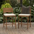 thumbnail image 4 of Solid Acacia Wood Counter Height Stools in Brown (Set of 2), 4 of 6
