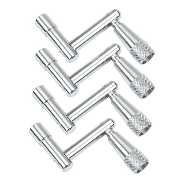 4-Pack Universal Metal Drum Keys Set with Speed Unloading Wrench for Drum Accessories and Percussion Instruments