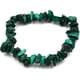 thumbnail image 4 of Pulsera divisoria verde hecha de malaquita de piedras preciosas naturales sobre hilo de nailon elástico - hecha a mano, 18 centímetros, caucho, malaquita, 4 of 4