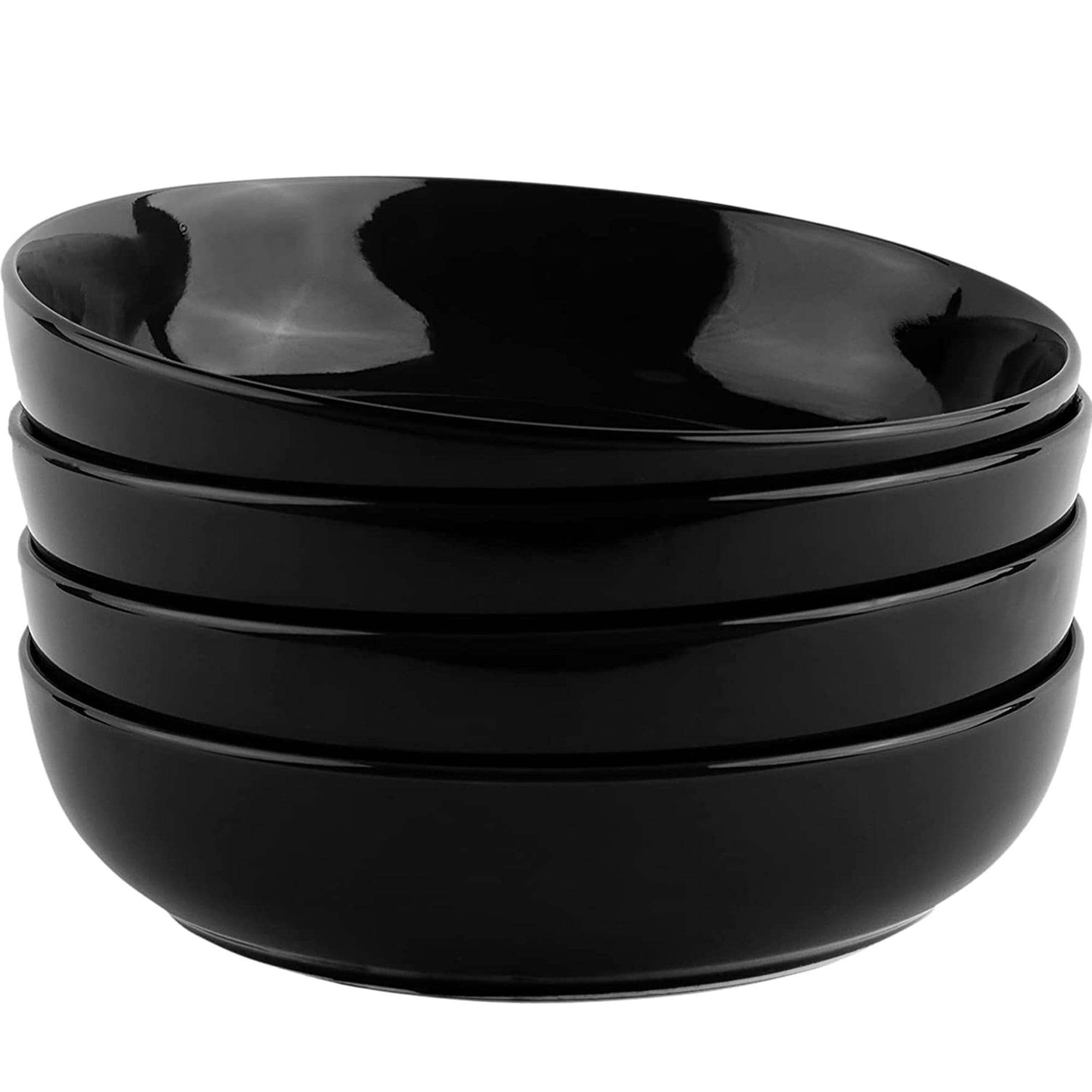 Kook 4Pc Ceramic Pasta Bowl Set 40 Oz Stoneware Serving Bowls for