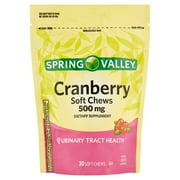 Spring Valley Cranberry Soft Chews Supplement, 500 mg, 30 Count