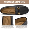 thumbnail image 3 of Ecetana Loafers for Women Flats Shoes Business Casual Slip On Work Flats Comfort Lightweight Penny Loafer, 3 of 7