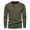 AB906 Army Green, variant on Tisuna Men Long Sleeve T-Shirts Breathable Henley Neck Tops Men Solid Tee Shirts For Sport Workout Size L