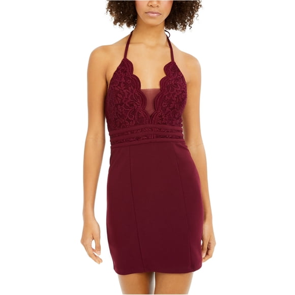 Vestido Bodycon de Encaje con Purpurina Speechless Rojo 0