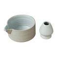 thumbnail image 3 of HLONK 2 Pieces Matcha Bowl Matcha Ceremony Set  Matcha Ceremony Accessory  Japanese Ceramic Matcha Bowl for Japanese Matcha Preparation Beginner Plain white, 3 of 7