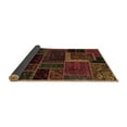thumbnail image 2 of Ahgly Company Indoor Square Patchwork Brown Transitional Area Rugs, 4' Square, 2 of 4