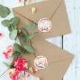 thumbnail image 3 of Rollo de pegatinas de agradecimiento Rawiri en dos estilos, oro rosa, 1,5 pulgadas, 500 unidades en un juego para tarjetas de festivales y ramos florales, 3 of 6