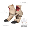 thumbnail image 6 of Fuzoiu Vintage Rose Botanical Art Print Adult Socks, Crew Moisture-wicking Socks, Unisex Cushion Crew Socks,Casual Sports Ankle Socks, 6 of 7