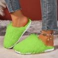 thumbnail image 3 of IUJSOY House Slippers for Women Fuzzy Closed Toe Bedroom Slippers Casual Warm Slip on Shoes, 3 of 9