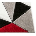 thumbnail image 2 of Well Woven San Francisco Venice Red Modern Geometric Abstract 7'10" x 9'10" Shag 3D Textured Area Rug, 2 of 2