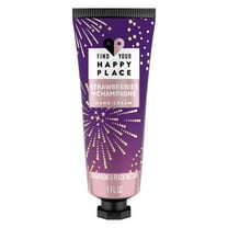 Find Your Happy Place Moisturizing Hand Cream for Dry Skin Strawberries in Champagne Champagne and Peach Nectar 1 fl oz
