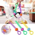 thumbnail image 1 of Juego de clips selladores de bolsas de alimentos multiusos y juego de cuerdas de unión | Clips de sellado de vendaje herméticos | Apto para congelador y lavavajillas reutilizable | Colorido TPE+ABS, 1 of 8