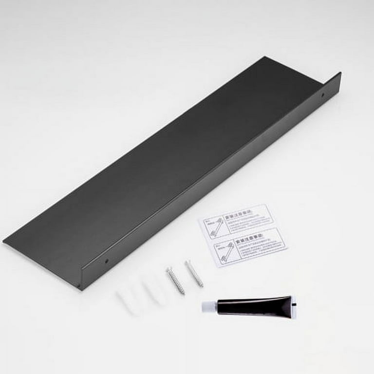 Silver / Black Wall Mounted Shower Corner Shelf – Merchandise Plug