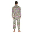 thumbnail image 7 of joogoo Retro Floral Unisex Adults Onesies Pajamas Jumpsuits L, 7 of 7