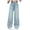 Blue, variant on Wancir Girls High Waisted Straight Leg Jeans Denim Long Pants with Pocket 5-14 Years