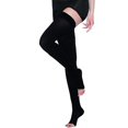 thumbnail image 3 of Thigh High Compression Socks, Firm Support 20-30 mmHg Gradient Compression Stockings with Silicone Band. Treatment for Runnin, 3 of 5