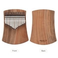 thumbnail image 3 of Piano de pulgares Piano de pulgar de 17 teclas Kalimba Camphorwood C Tone con bolsa de transporte Libro de música Pegatinas de escala musical Martillo de afinación Cadena de acompañamiento Borla Decor Tomshoo Piano de pulgares, 3 of 6
