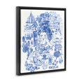 thumbnail image 2 of Stupell Industries Glam Sicilia City In Blue Black Floating Frame Canvas Art, 17 x 21, by Karolina Sato, 2 of 8