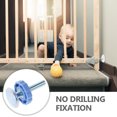 thumbnail image 3 of KAKOWELY Baby Gate Threaded Spindle Rod Replacement Hardware Parts Kit Gate Tension Screws Pressure Mounted No Drill Installation Adjustable Rods For Stair Gates Windows Blue, 3 of 5