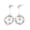 Silver, variant on Amy and Annette 14k Gold Plated Butterfly Drop Earrings with Crystals