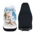 thumbnail image 6 of POLERO Starfish Pattern Washable Front Seat Cover for Automotive, Polyester High Back Vehicle Seat Covers Van, 6 of 9